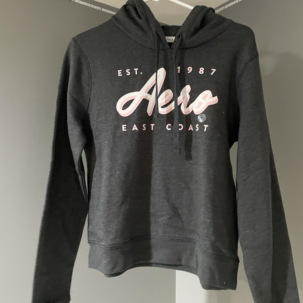 Gray & Pink Aeropostale Sweatshirt